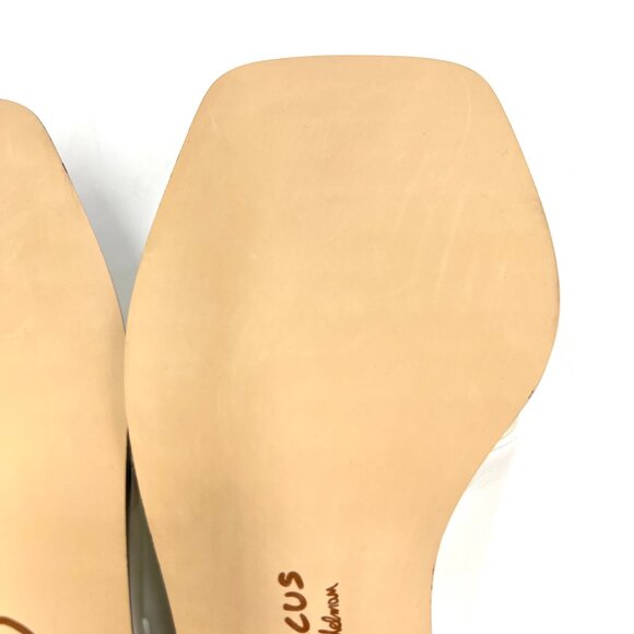 Circus NY Sam Edelman Size 7 Frances White Heels Mules Sandals Shoes - Picture 11 of 15